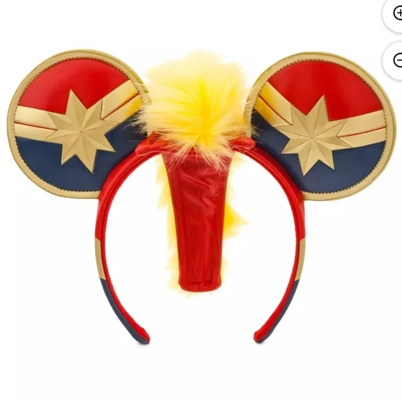 NWT Disney Marvel's Captain Marvel Ear Headband - Picture 1 of 3
